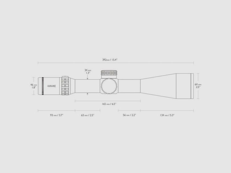 Hawke Frontier 5-30x56 cannocchiale da 34mm con reticolo FFP Mil Pro Ext, immagine 5 di 10