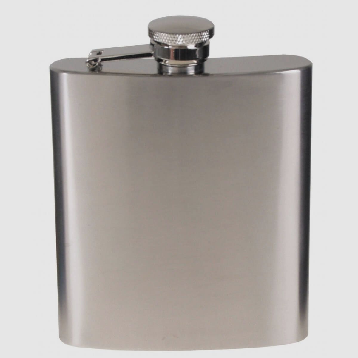 Flachmann Edelstahl, Chrom matt - 225ml
