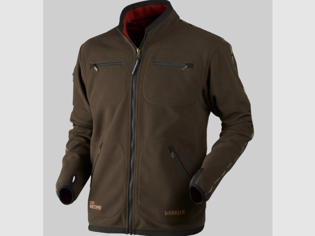 Härkila Herren Fleecejacke Kamko Green/Bordeaux
