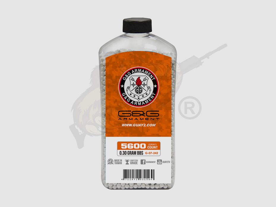 Perfect Airsoft BB`s 0.30g (5.600 Stück) diameter 5,95mm - Grau