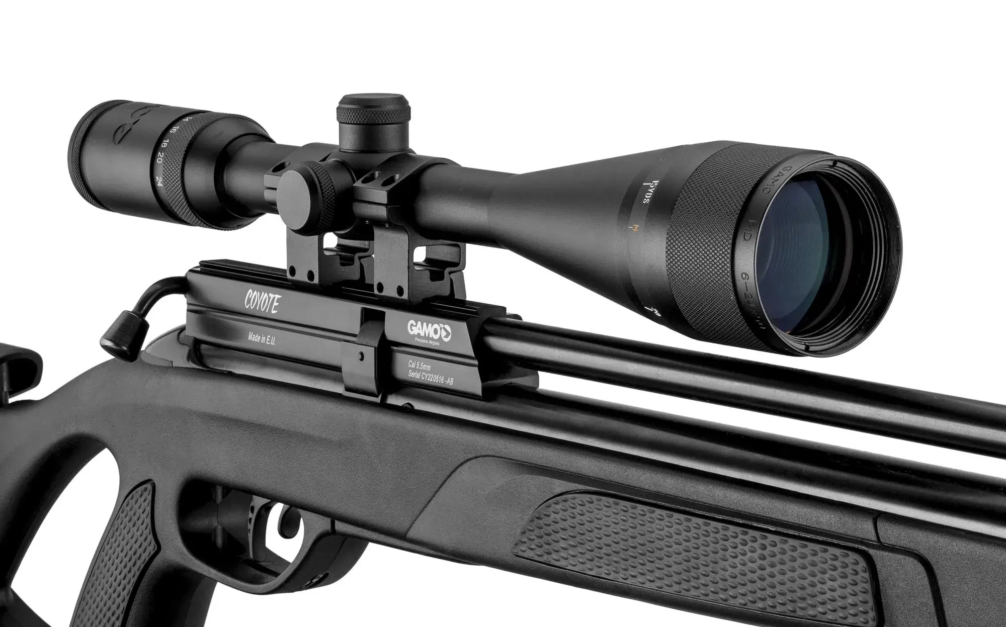 Pack Repetierbüchse Gamo Coyote PCP Schwarz Kaliber 5,5 mm, Bild 6 von 12