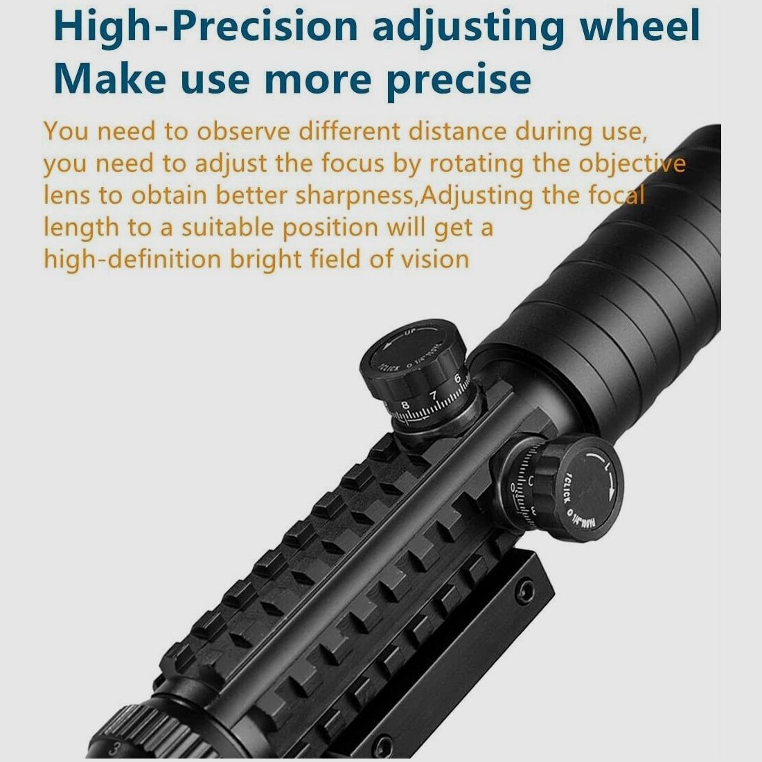 3-9x32 Scope, Jagdzielfernrohr, für Jagd, Ziel, eingebaute 11 / 22 mm Schiene, Bild 11 von 12