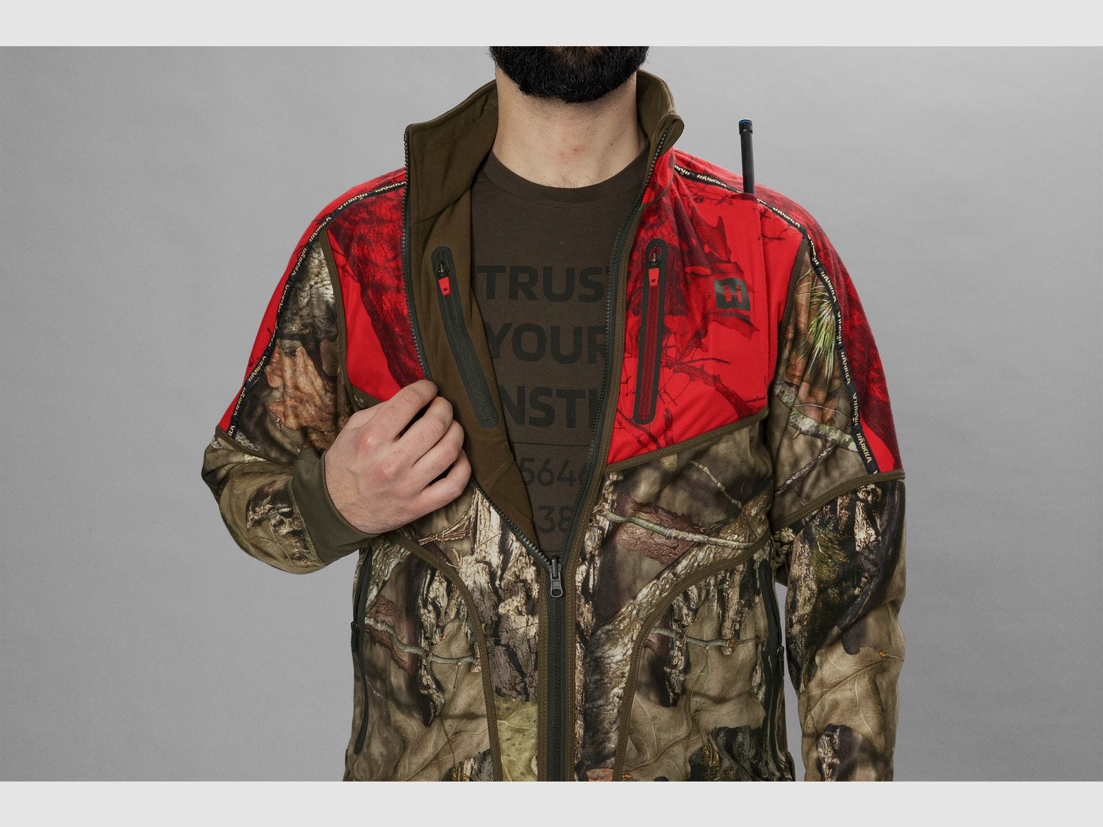 Härkila Kamko camo reversible WSP jacket Hunting green/MossyOak®Break-up Country®, afbeelding 4 van 10