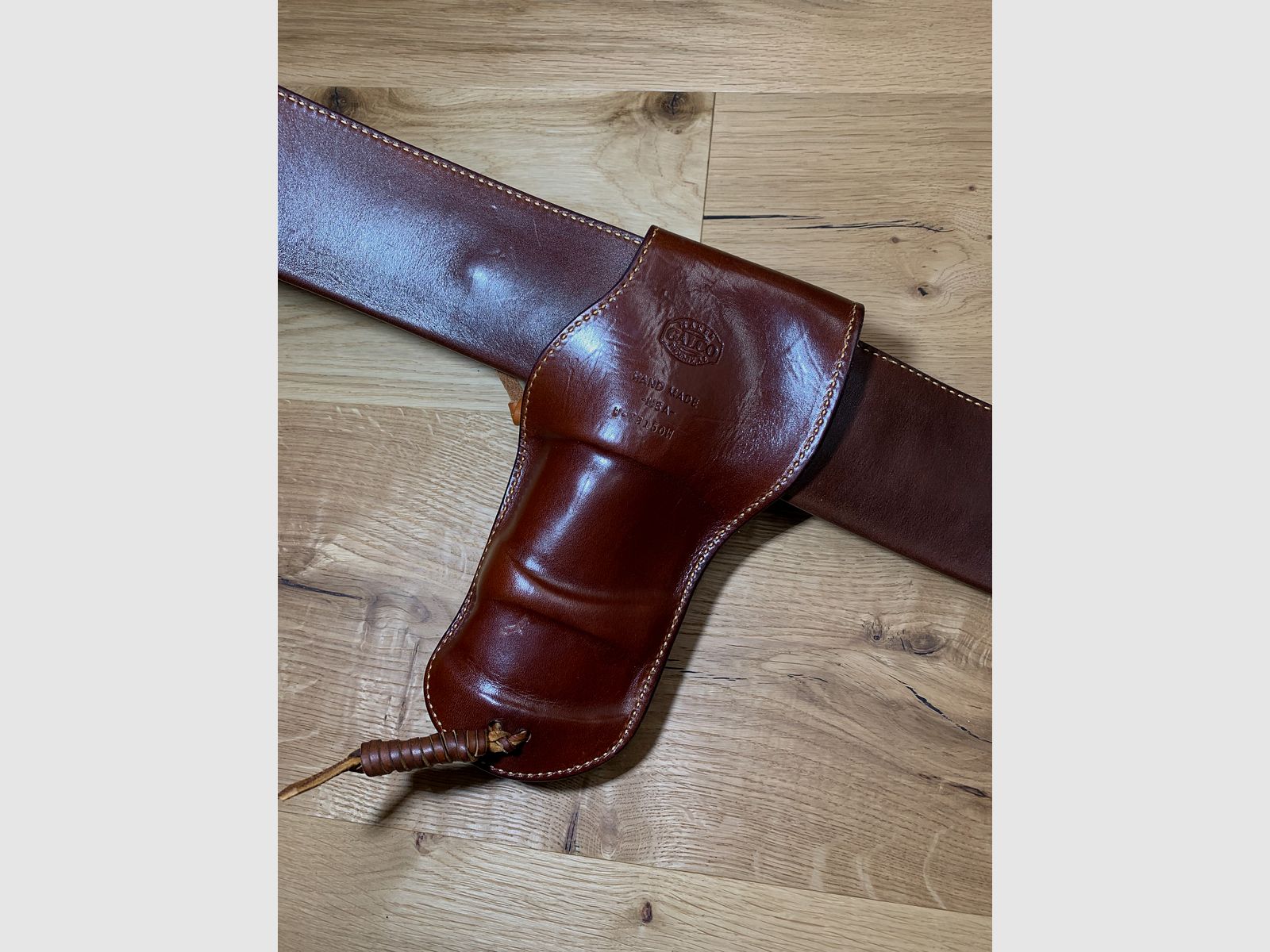 Galco Trail Boss Westerngürtel Holster Colt SAA, Ruger Vaquero, OHNE Revolver, OHNE Patronen 