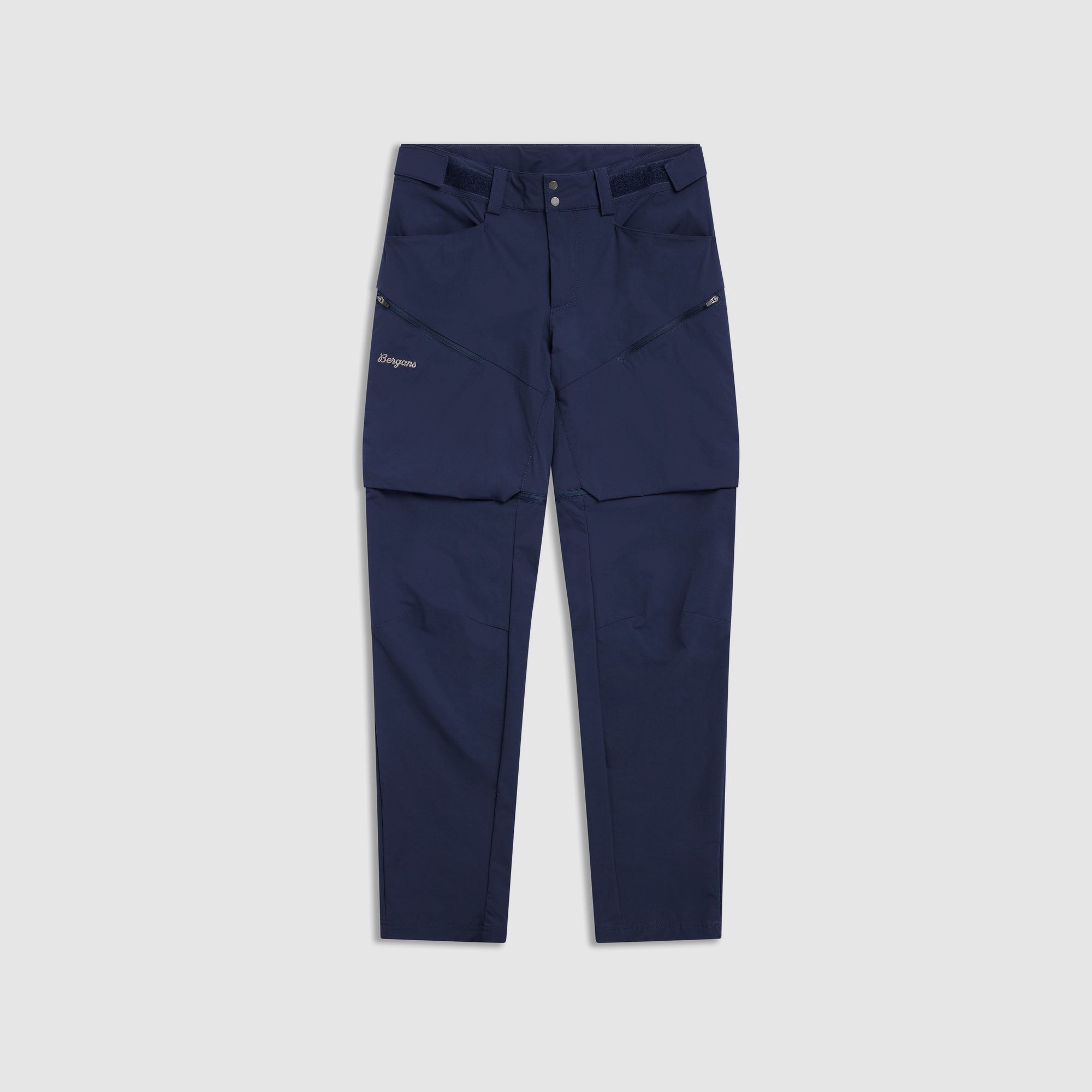Bergans Convertible Zip-Off Softshell Pants Women Navy Blue 38