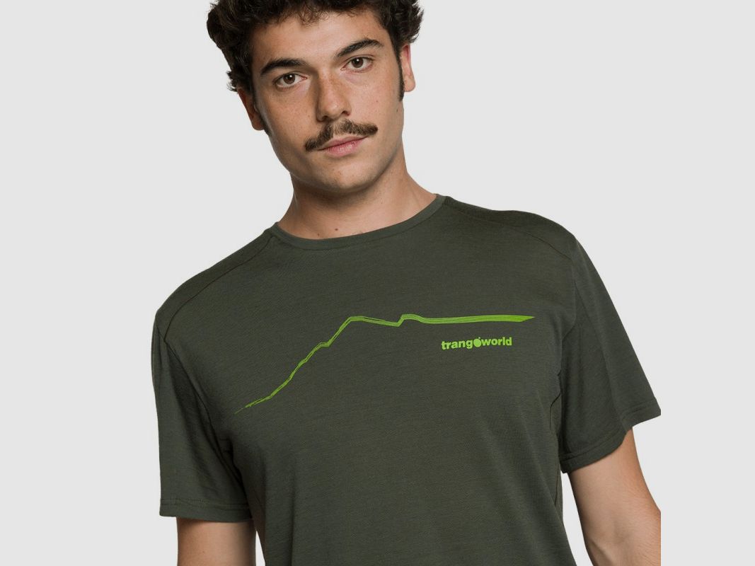 Trangoworld T-SHIRT SERNEUS DUNKELGRÜN, Bild 4 von 5