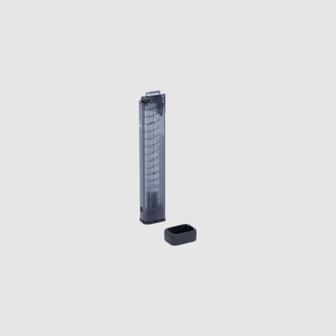 Magazin MP9/TP9/APC9/SPC9 B&T, 9×19, 30 Schuss, Polymer, mit Gummiabschluss, Bild 2 von 2