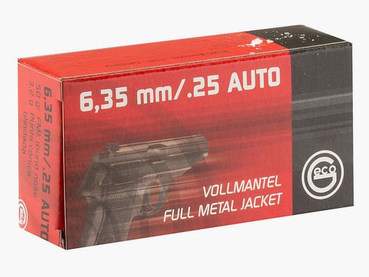 AMUNICJA GECO KAL. 6,35 BROWNING FULL METAL JACKET 3,2G (25 ACP)