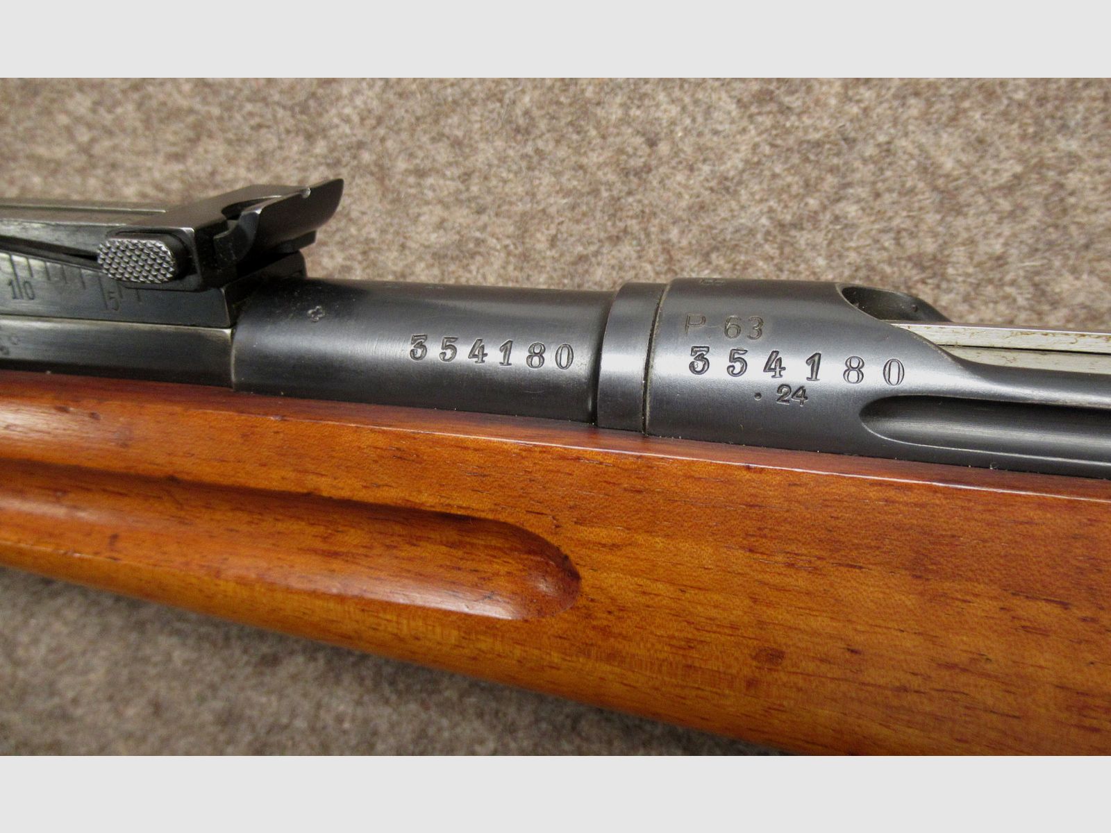 AB-121 carabina W+F mod. 1911 cal. 7.5x55, billede 3 af 3