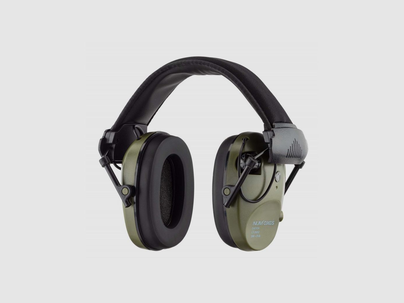 NUM'AXES PACK Cuffie antirumore CAS1034 Verde + TALKIE TLK1022 + Cavo, immagine 1 di 5