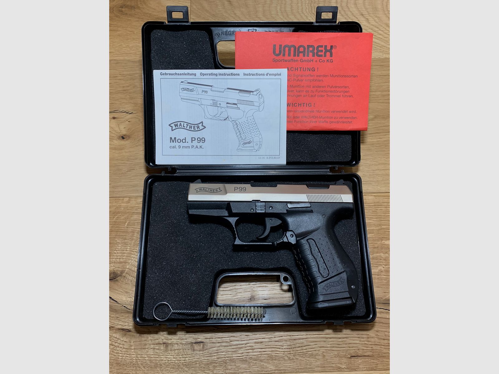 Walther P99 signal pistol 9mm P.A.K. in bicolor, Umarex