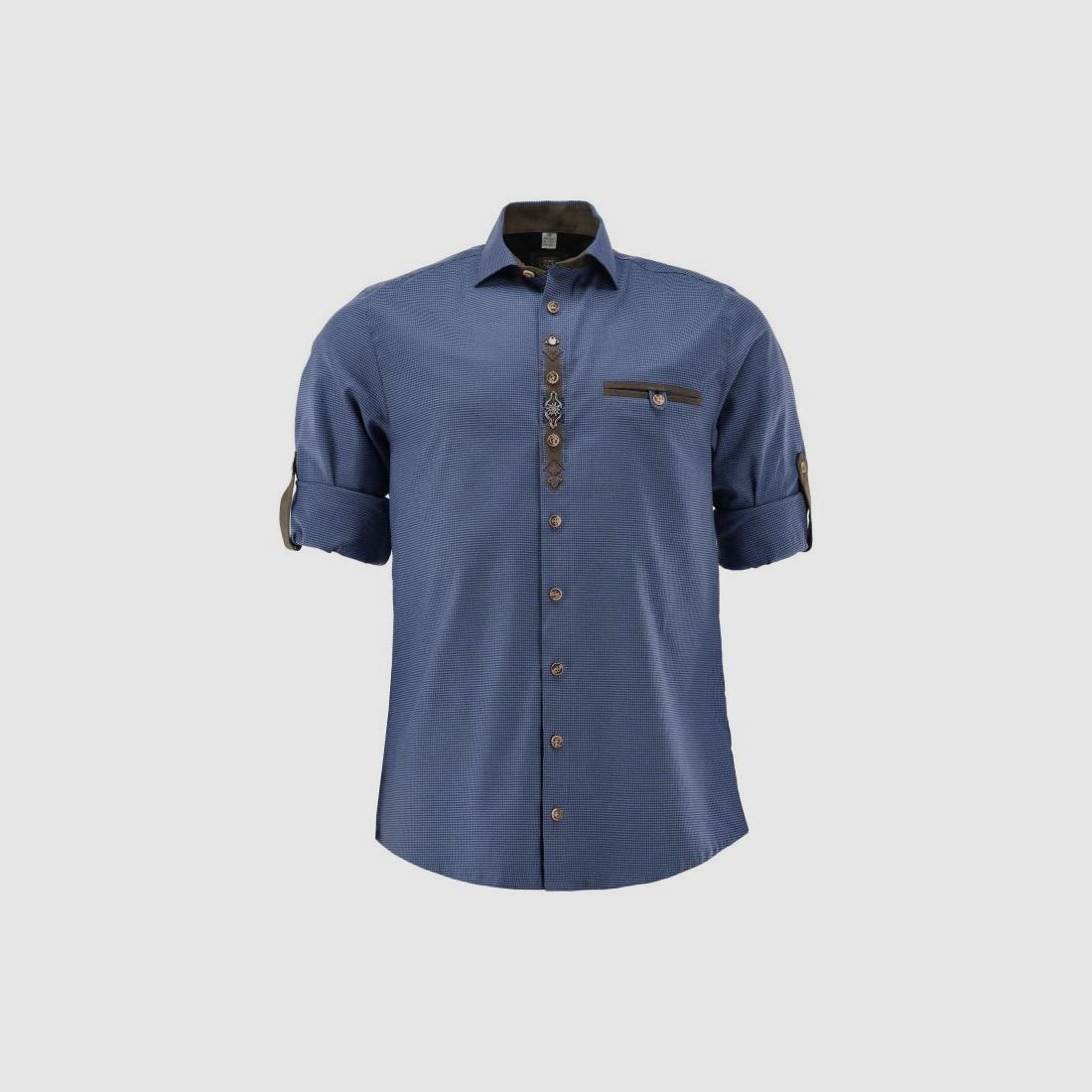 OS TRACHTEN CAMICIA UOMO RICAMO TIROLESE, billede 1 af 4
