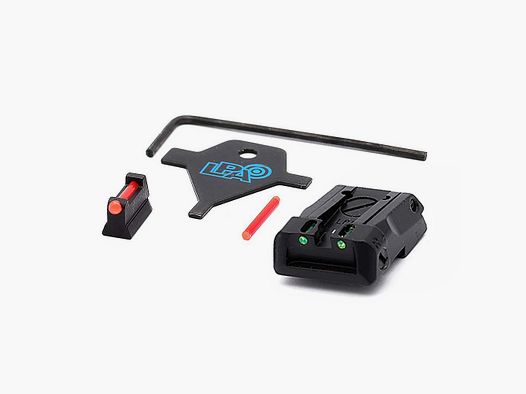 LPA SPF06CZ Juego de Mira Ajustable con Fibra Óptica para CZ SP01 SHADOW, CZ SHADOW 2