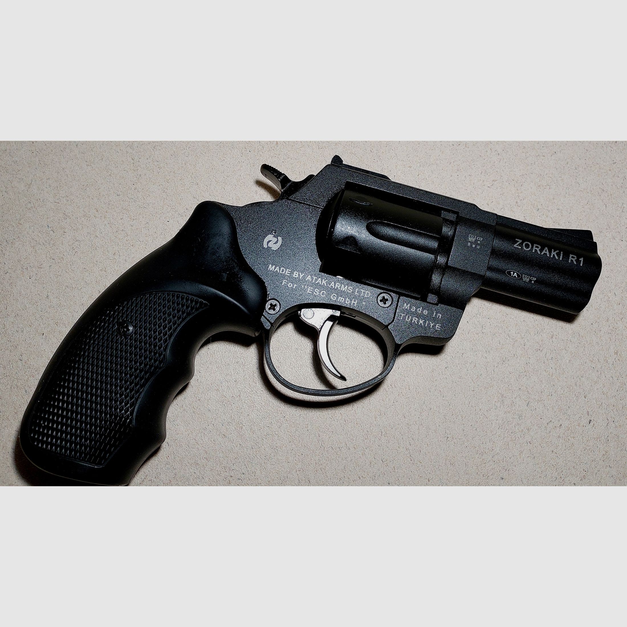 Zoraki R1 2,5 Zoll Revolver Kal. 9mm R.K. brüniert PTB 945 Stahltrommel