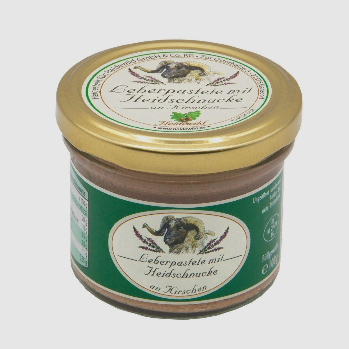 Pâté de foie de Heidewild avec de la mouton Heidschnucke aux cerises