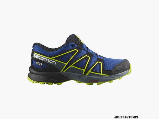 SALOMON – BIMBO/A – SPEEDCROSS CLIMASALOMON™ WATERPROOF J Nautical Blue / Black / Acid Lime