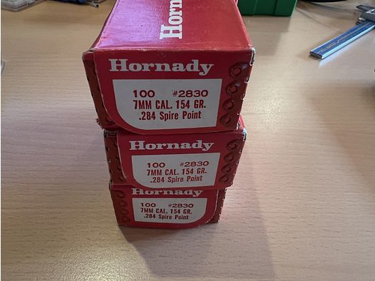 250 Geschosse Hornady Spire Pint #2830 154gr. 7mm / .284