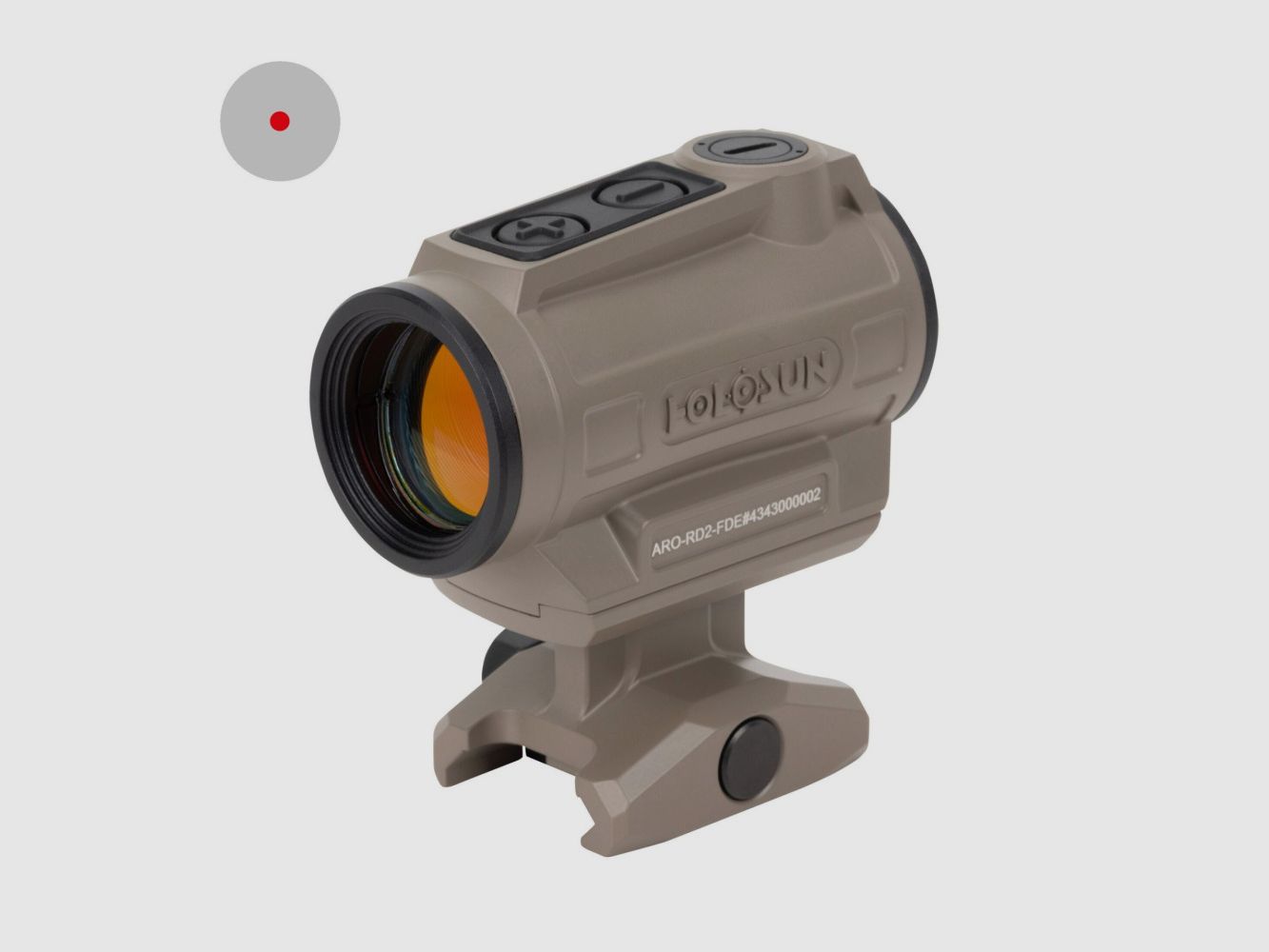 Holosun ARO-CORE-RD2 Microdot viseur point rouge avec réticule point 2MOA