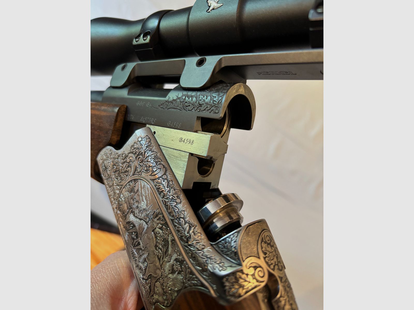 Merkel Bockbüchsflinte B4 Kal. 8x57 IRS, 12/76 inkl. Swarovski Z3 3-9x36