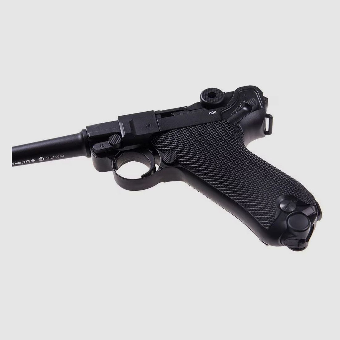 Pistola de aire comprimido P08 Parabellum Blow-Back 4,5 mm, imagen 5 de 10