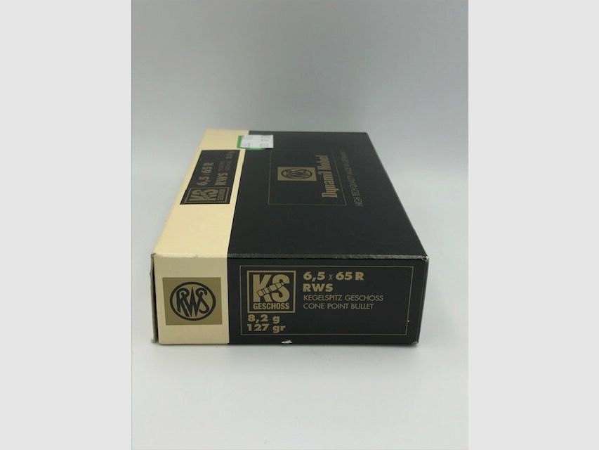 RWS geweermunitie 6.5X65 R kegelspits 8.2 g. 127 gr.