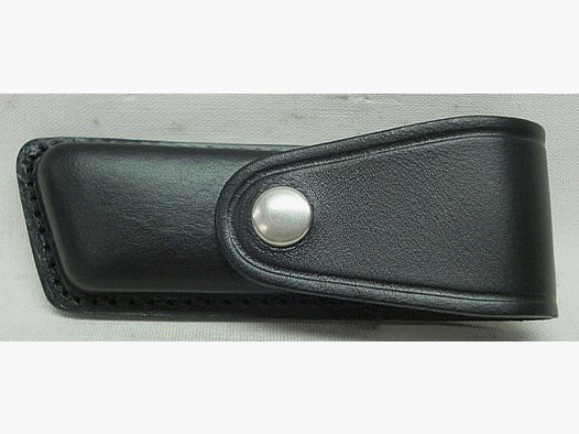 Lederetui schwarz Klein - Grifflänge: 10 cm,Rindleder