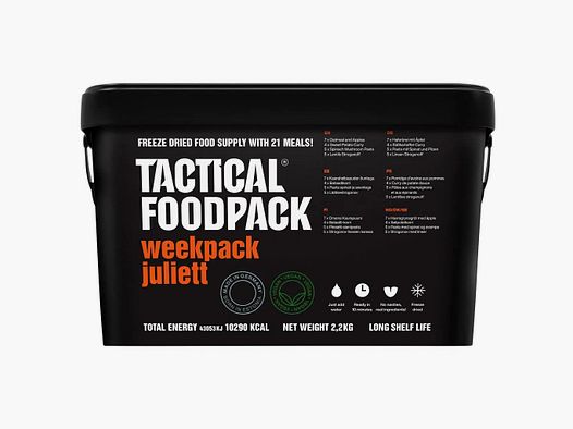 Tactical Foodpack Tactical Foodpack Weekly Ration Weekpack Juliett