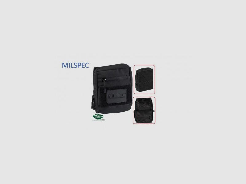 MILSPEC giberna noire avec velcro