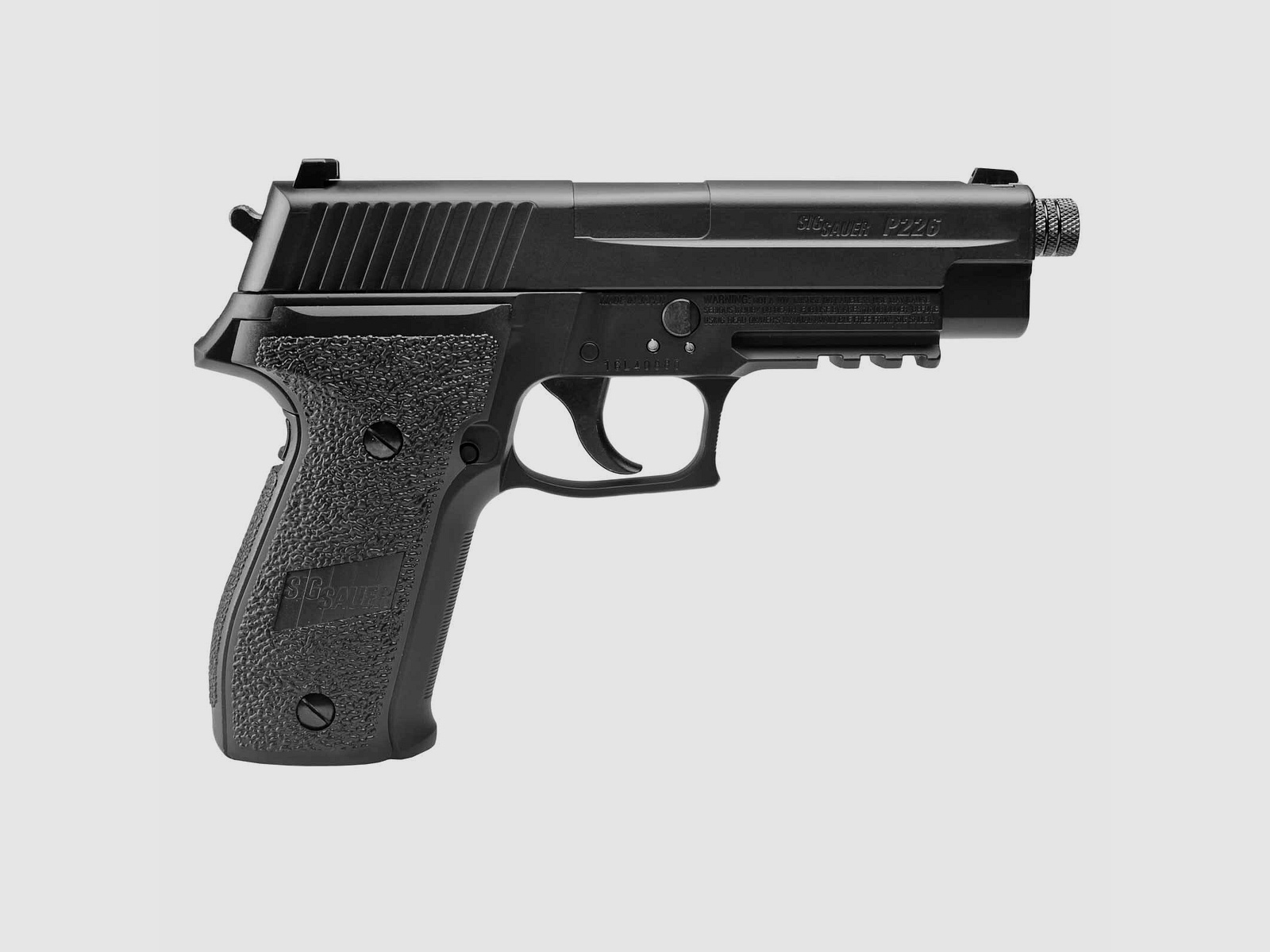 Luftpistolenset SIG SAUER P226 Co2-Pistole Schwarz 4,5 mm Diabolo (P18) + 10 Co2-Kapseln Umarex + 1000 Diabolos