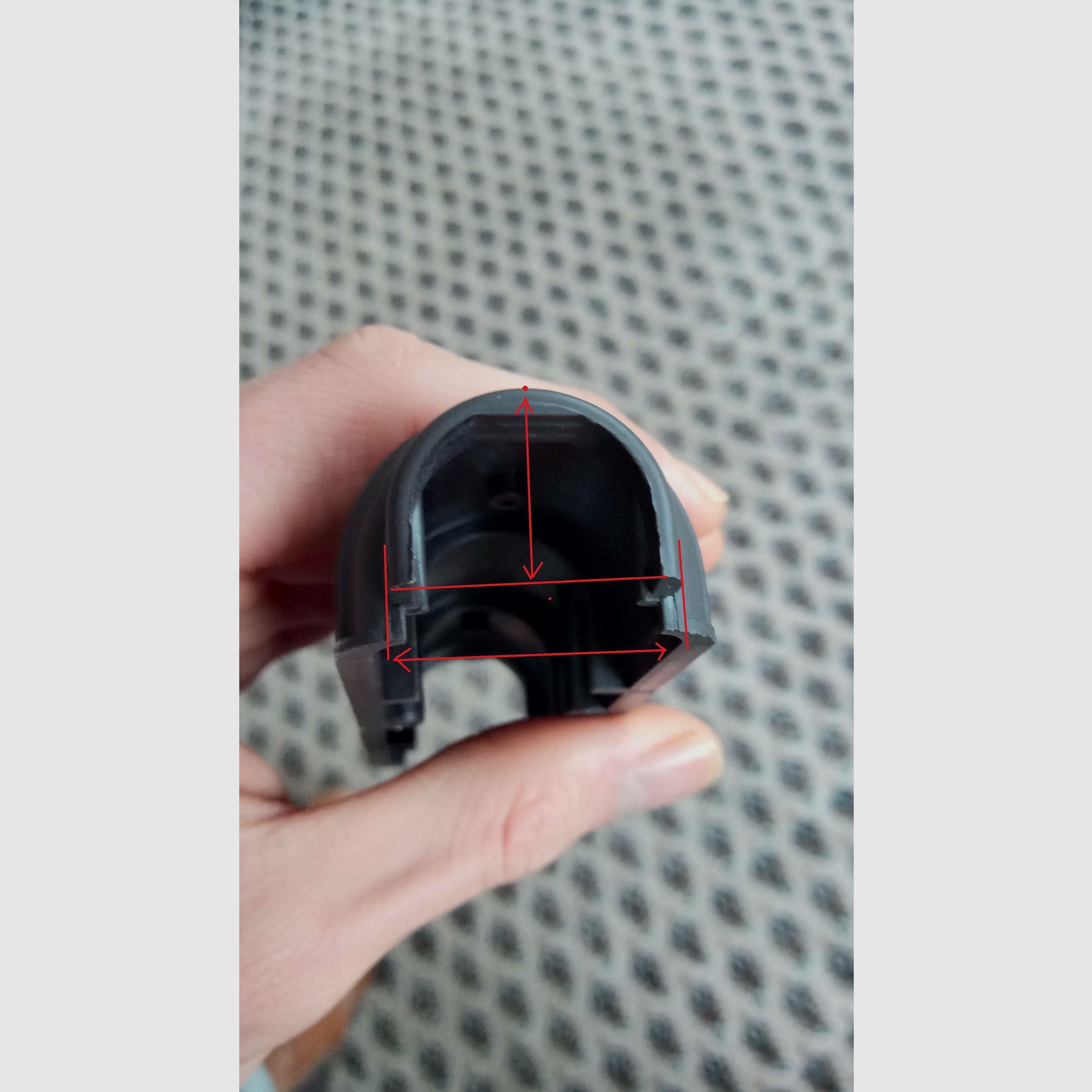 AIRSOFT - Ribbed plum polymer handguard for the toy Krinkov (AKS-74u) / Price negotiable // GBB S-AEG / AKSU