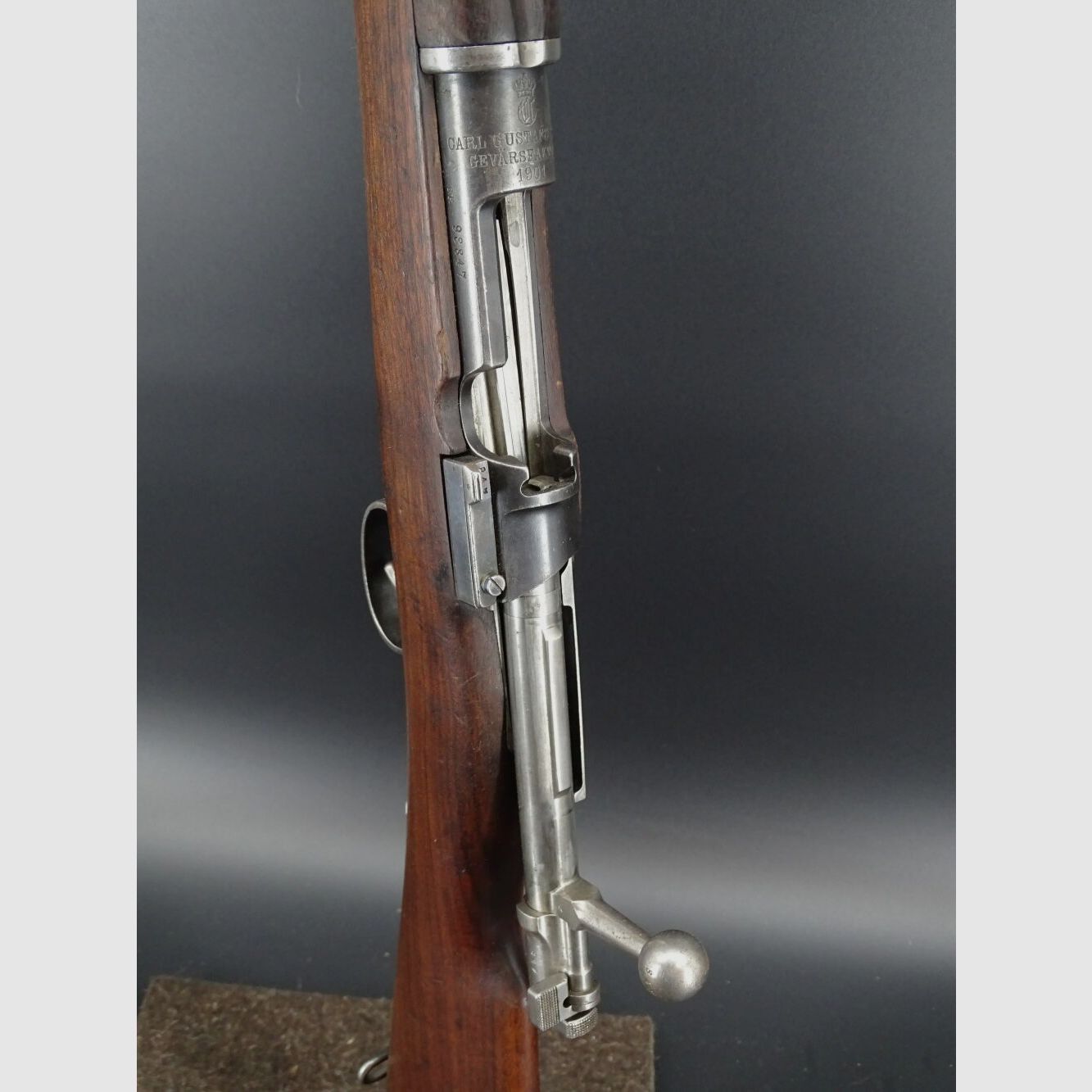 Carl Gustav's Swedish Mauser M96 matching number from 1901 M96