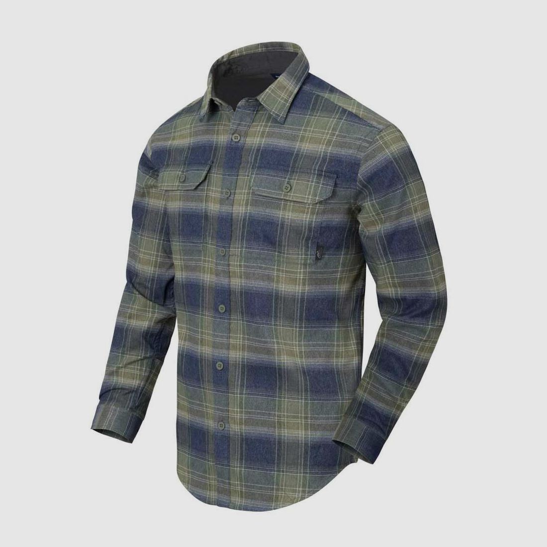 HELIKON-TEX GREYMAN SHIRT BLAST BLUE PLAID