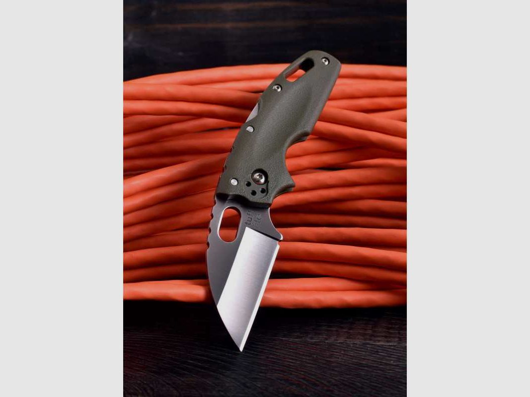 Cold Steel Tuff Lite Taschenmesser, Glatte Schneide, Olivgrün