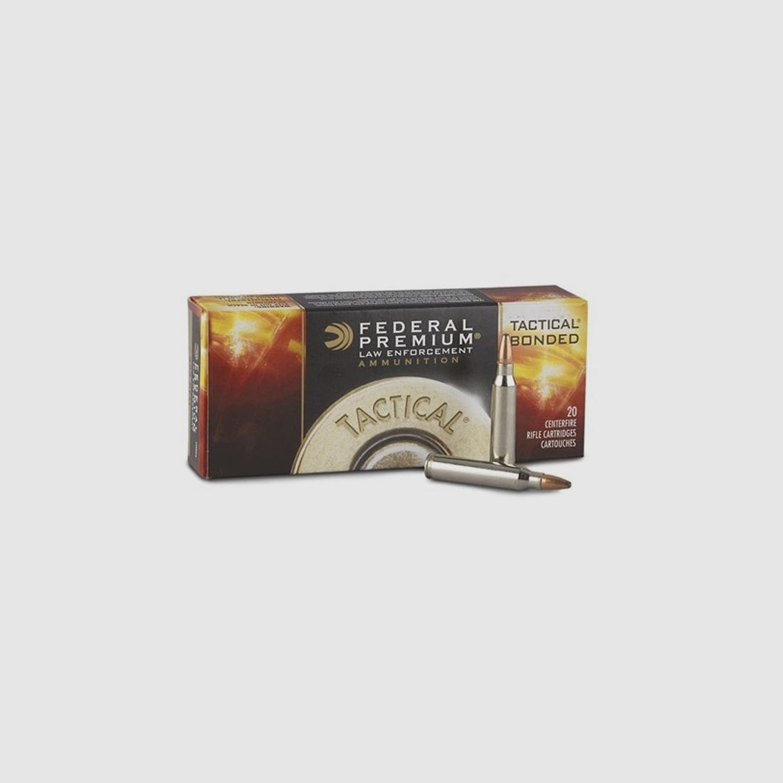 Federal Tactical Bonded Law Enforcement .223 Rem. 62GR BSP 20 cartridges