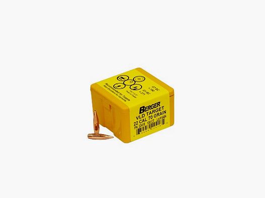 Berger Palle .22 – 70 Grani – Target VLD Match Grade Cod. 22418