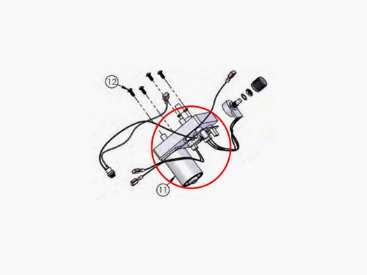 Dillon 62507 Variable Speed Casefeeder motor w-pin for XL750