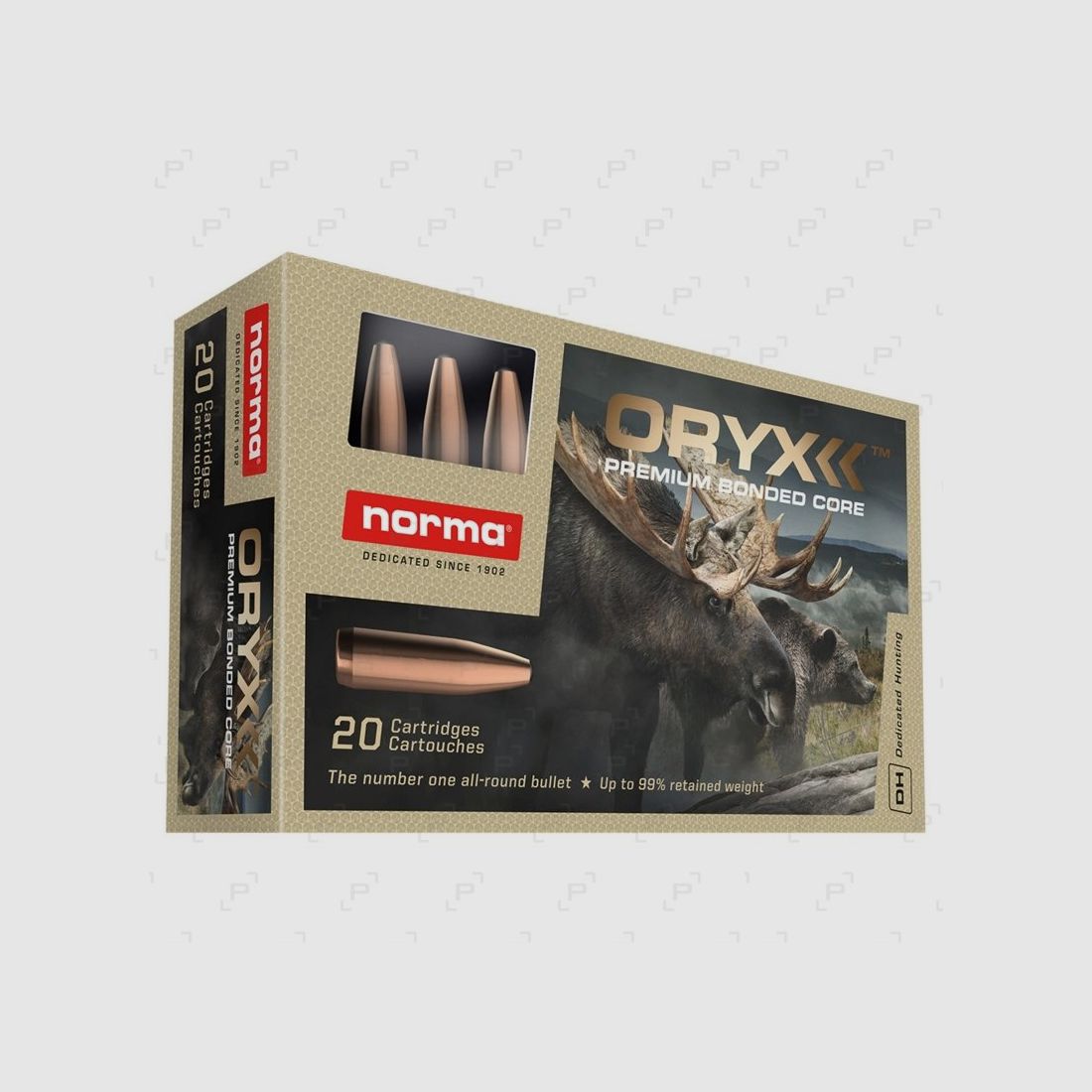Box mit 20 Patronen für Großwild NORMA ORYX Kaliber .270 WIN - 150 GR