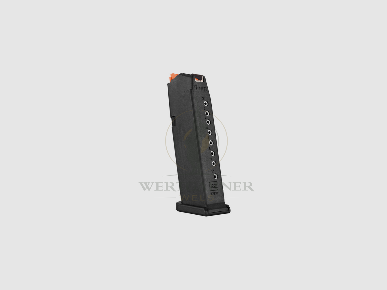 Magazin G43X / 48 10 Schuss 9x19 Zubringer orange 47574