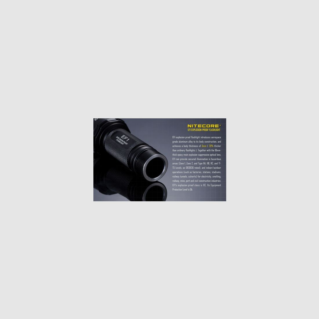 Nitecore EF1 LED-zaklamp 830 lumen, afbeelding 7 van 17