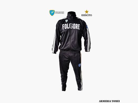 TUTA GINNICA FOLGORE PRODOTTO UFFICIALE (BLACK)
