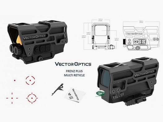VECTOR OPTICS Red Dot FRENZY PLUS Multi Reticle SCRD-M67