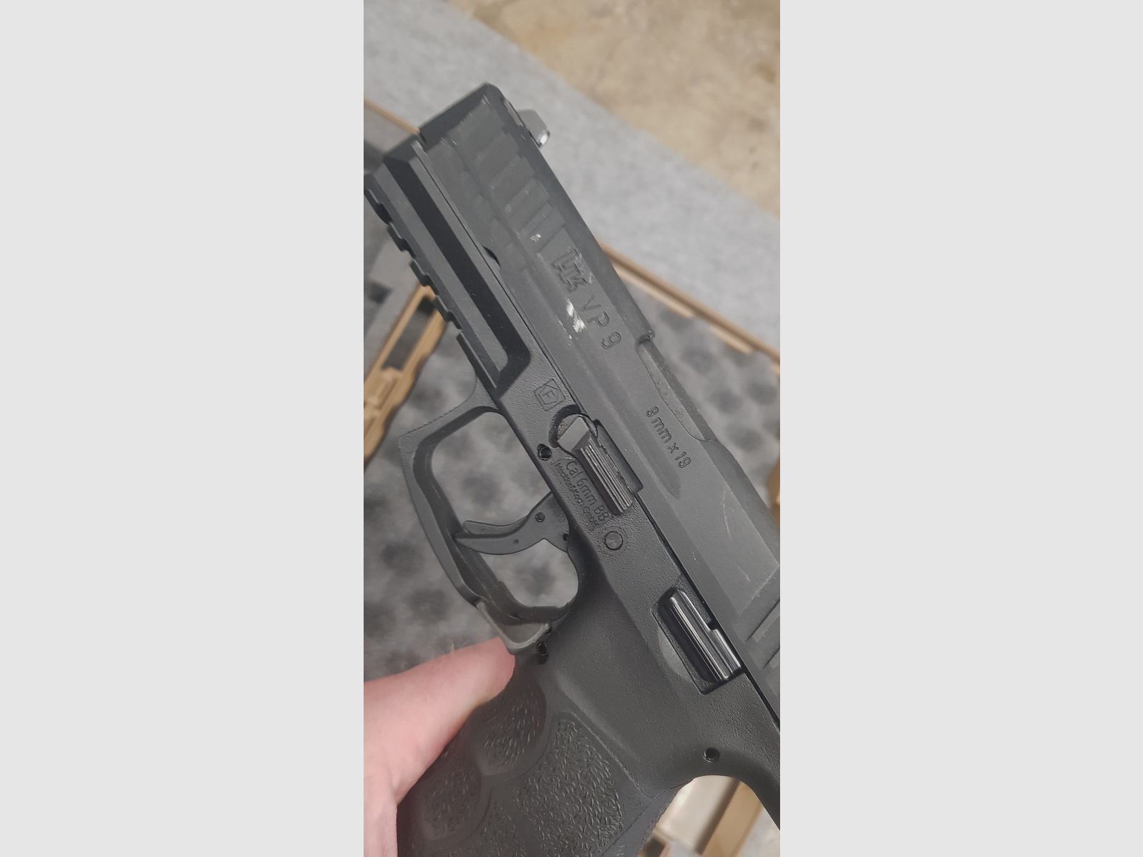 Heckler & Koch VP9 Softair-Pistole Kaliber 6 mm BB Gas Blowback Softair Pistole  6mm BB 