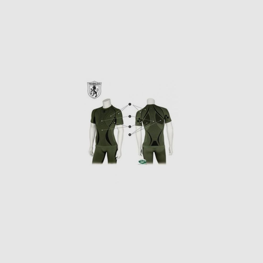 T-shirt intime TRABALDO vert modèle M/M
