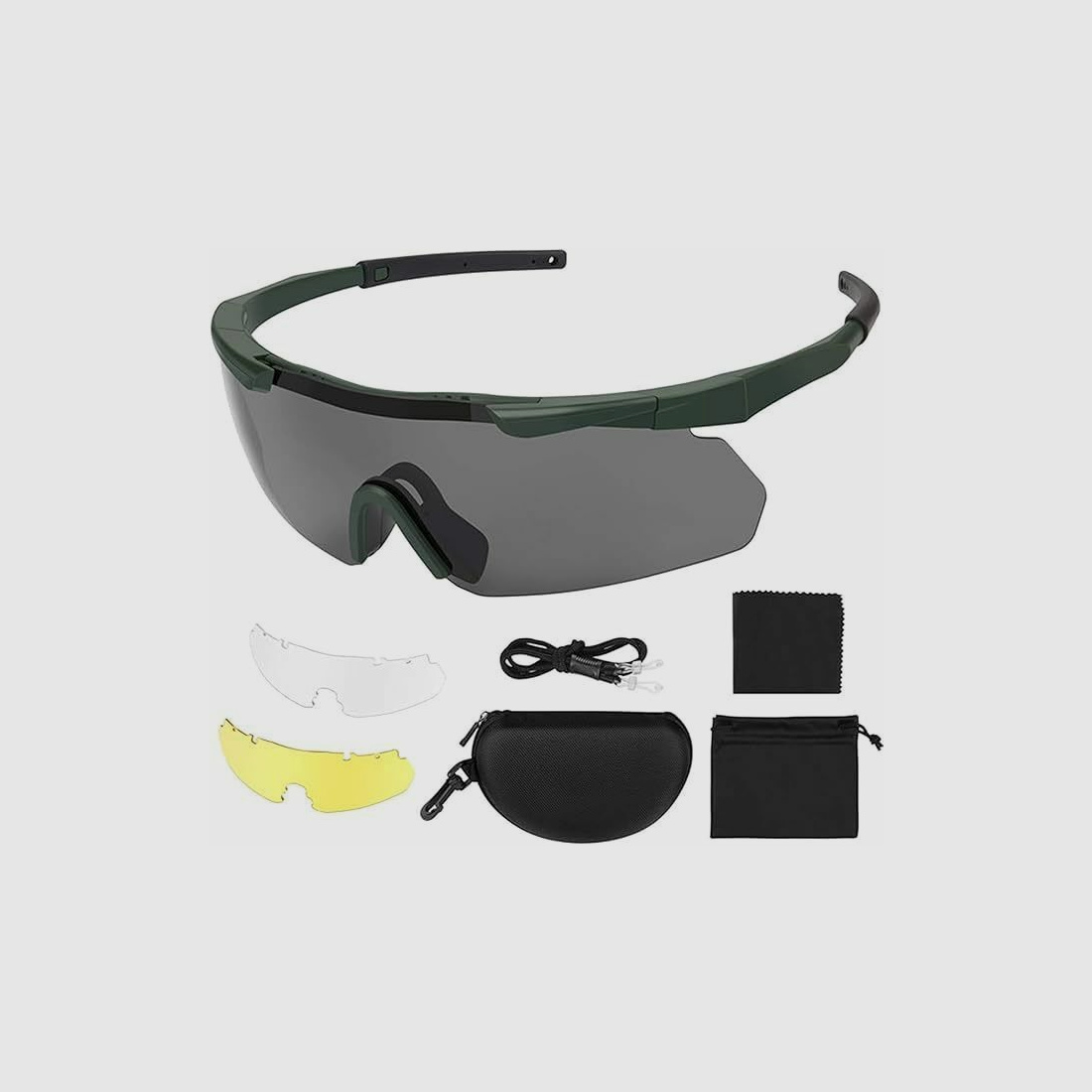 Andere Feyachi schietbril, UV-400 3 lenzen, anti-condens, zwart