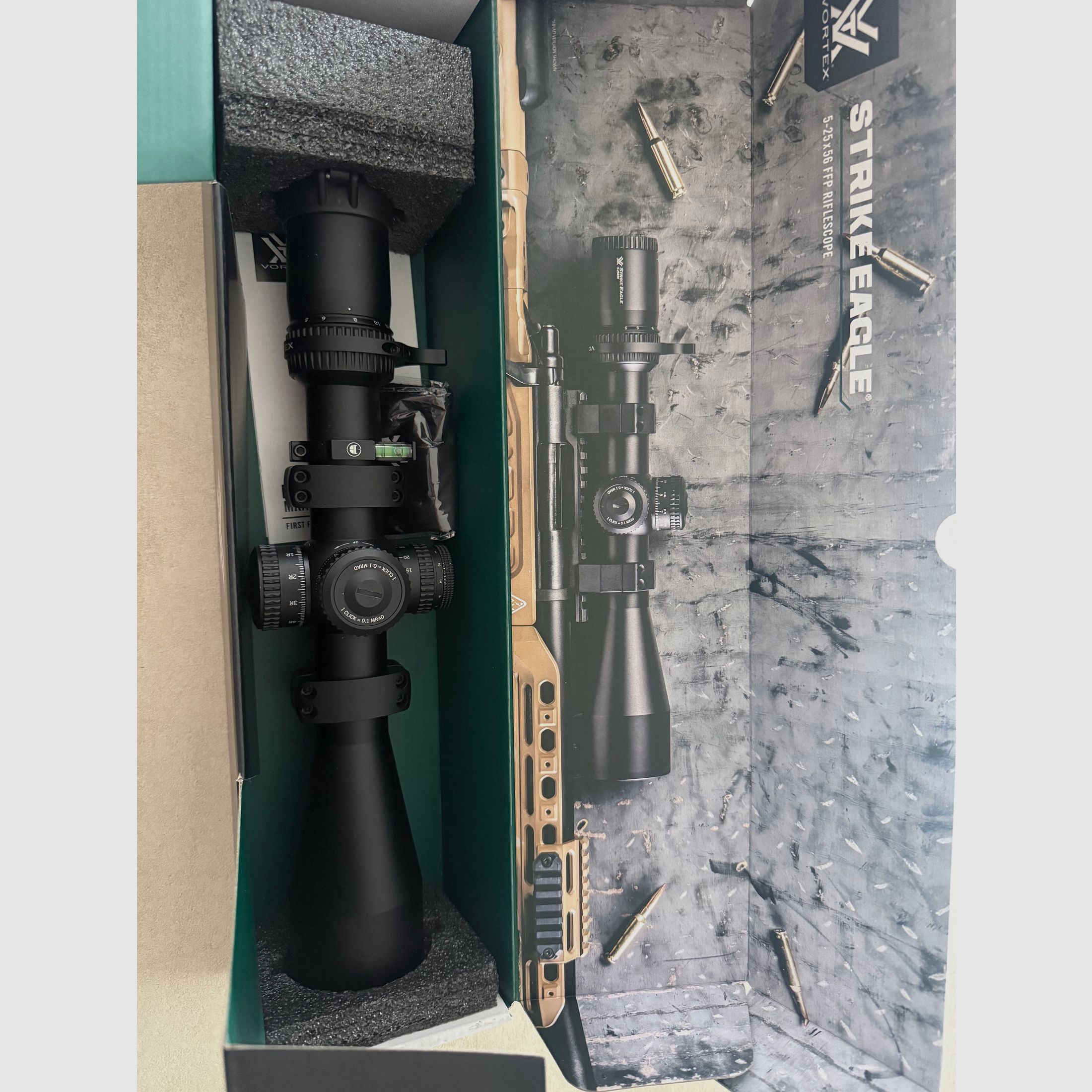 Vortex Strike Eagle 5-25x 56 FFP. EBR-7C