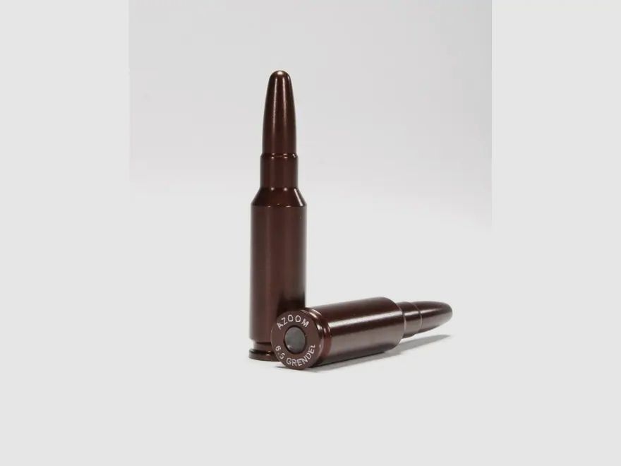 A-Zoom Dummy Round Aluminum Anodized 6.5 Grendel 2 Pieces