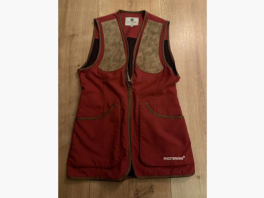 ShooterKing gilet de tir clay shooter rouge
