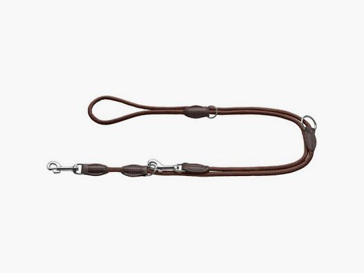 Hunter laisse de conduite réglable Freestyle Brun / Corde
