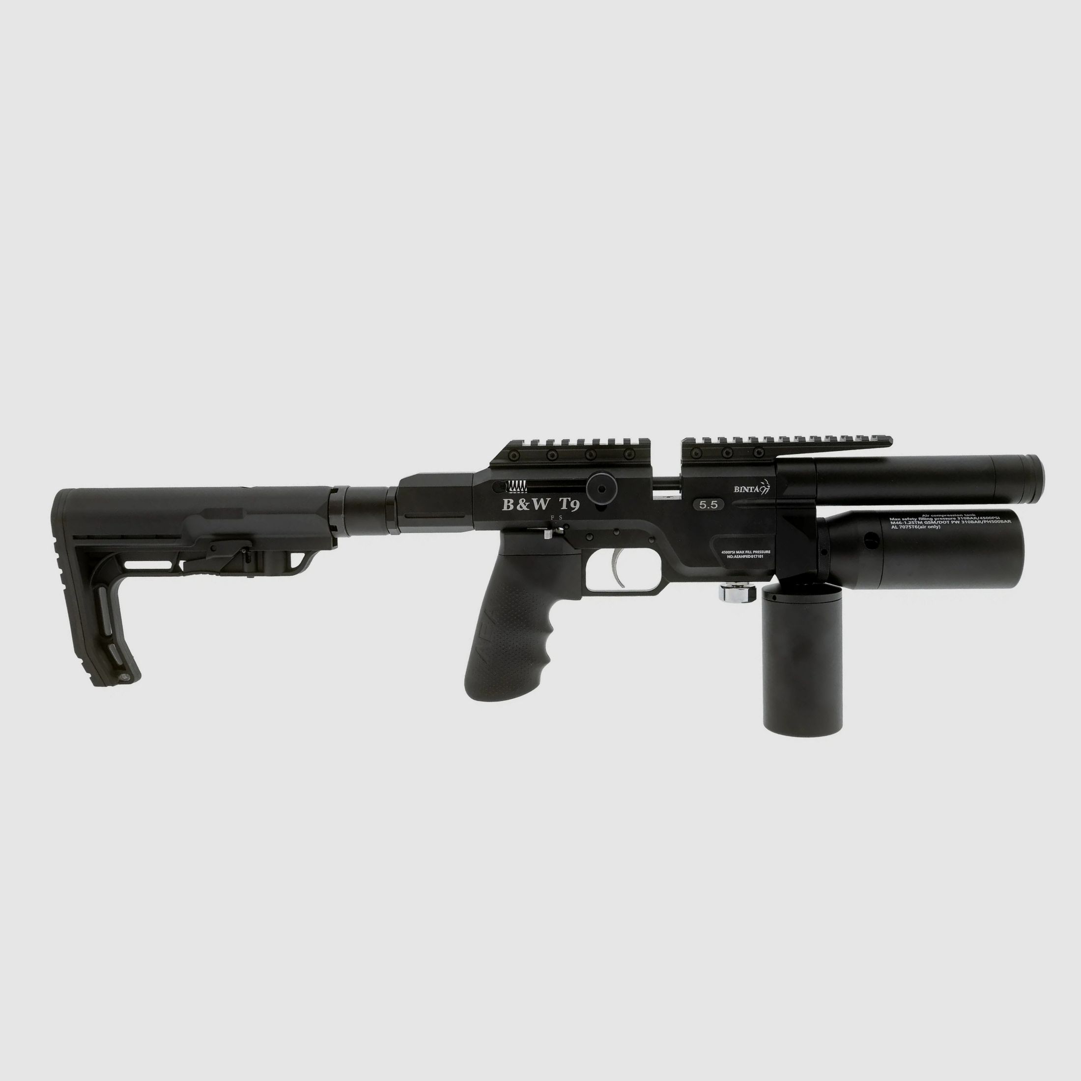 BinTac T9 Folded Stock 9mm/.35, image 1 of 8
