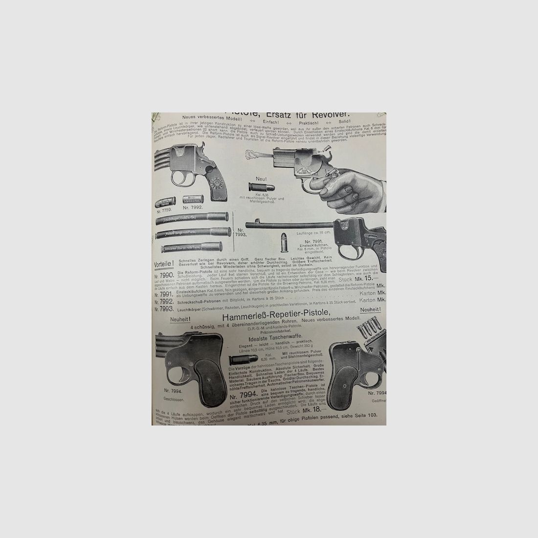 Catalogue d'armes August Stukenbrok Einbeck, Armes modernes, Munitions, Articles de chasse